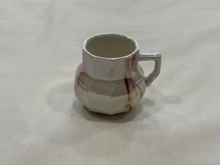 Coffee Cups Rectangle Plate Marble Design