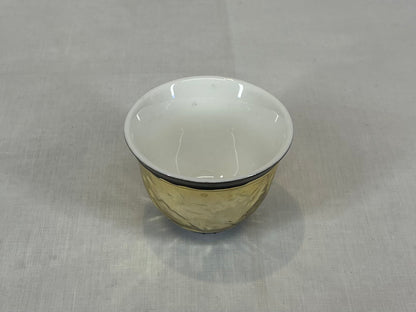 Black and Gold Coffee and Tea Cups Set
