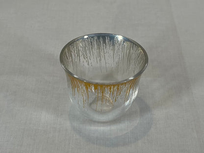 Gold Drip Design Coffee and Tea Cup Set