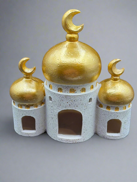 3 Dome Mosque Display Stone Design