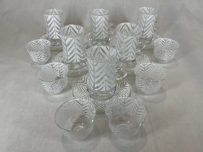 White Leaf Design Coffee and Tea Cups