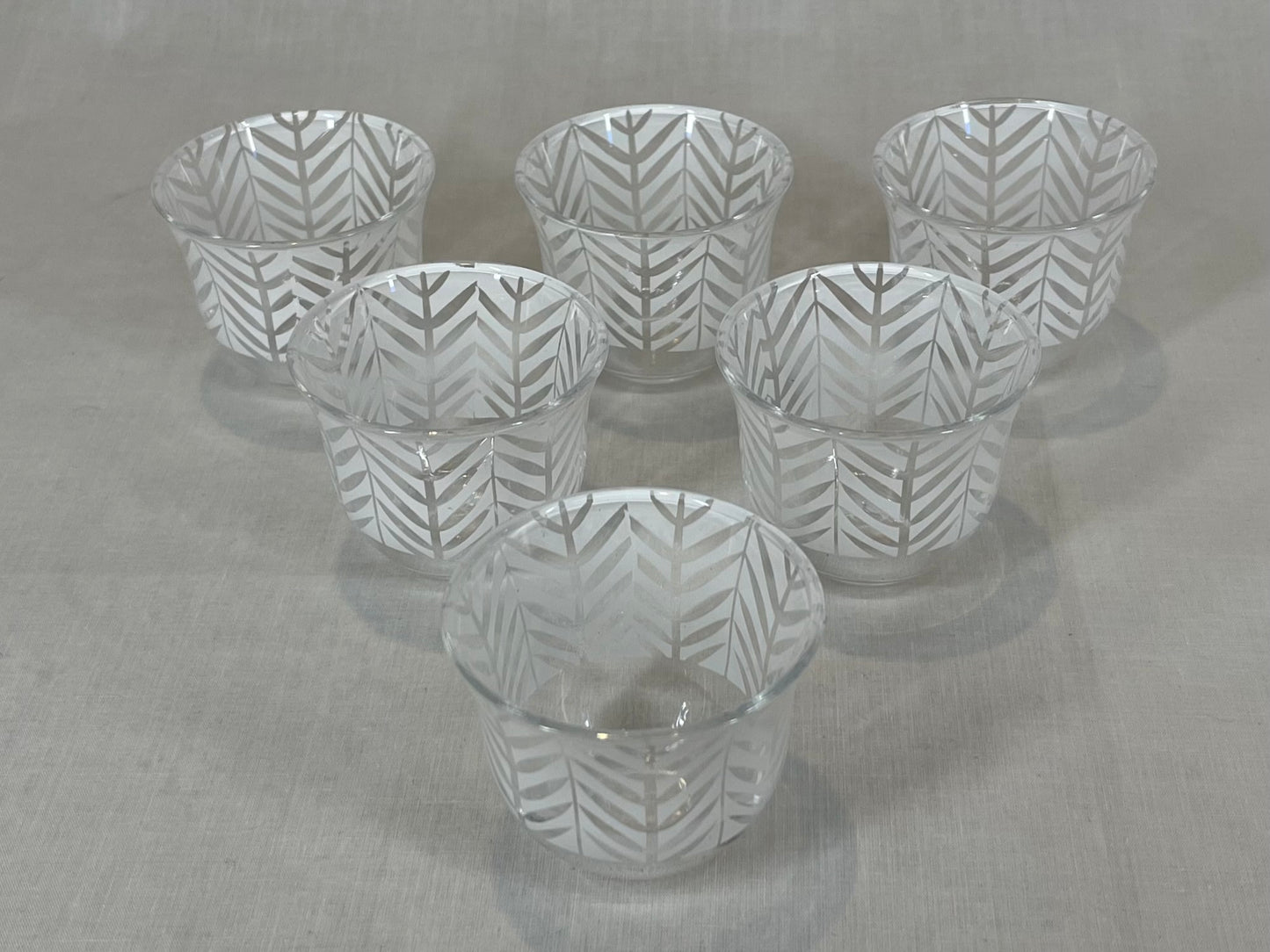 White Leaf Design Coffee and Tea Cups