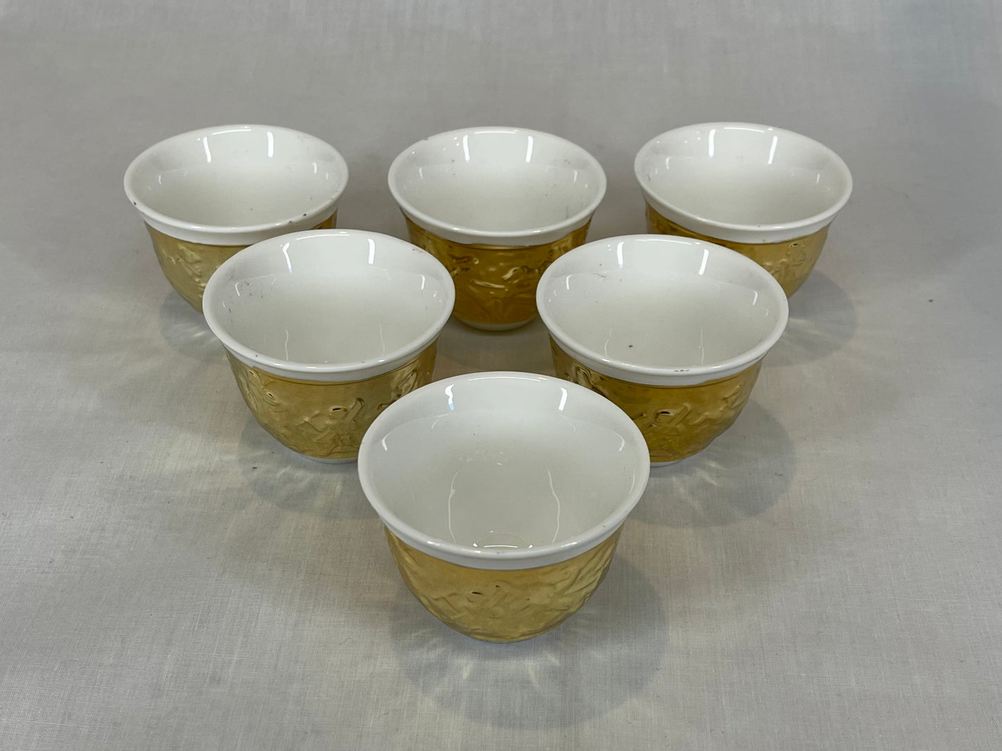 White and Gold Coffee and Tea Set