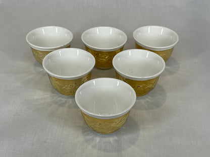 White and Gold Coffee and Tea Set