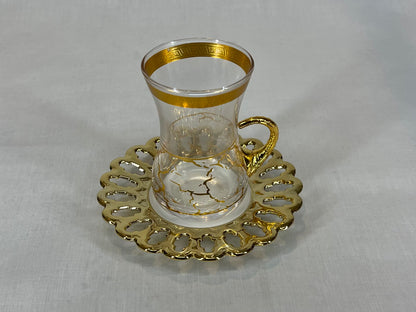 White and Gold Coffee and Tea Set